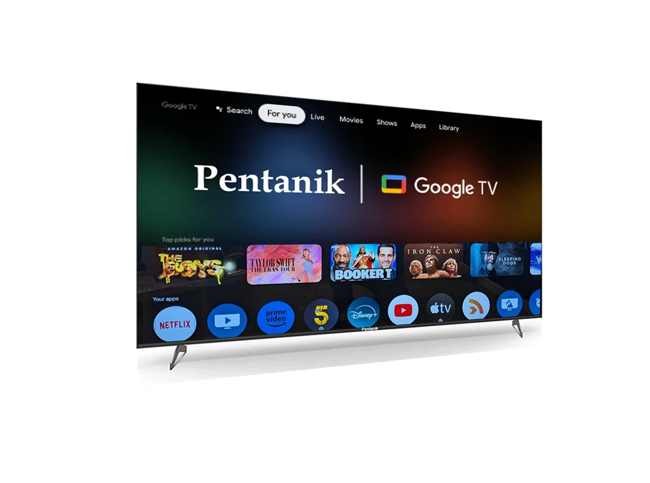 Pentanik 65 Inch 4K Frameless Voice Control Google TV view 4